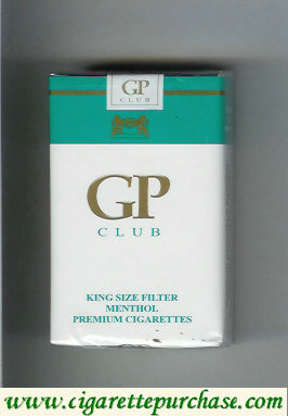 GP Club King Size Filter Menthol premium cigarettes soft box