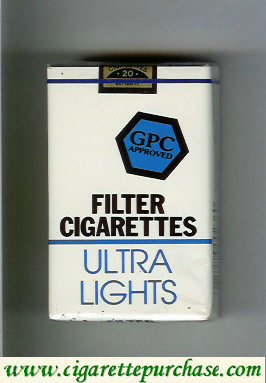 GPC Approved Filter Cigarettes Ultra Lights soft box
