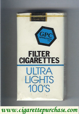 GPC Approved Filter Cigarettes Ultra Lights 100s soft box