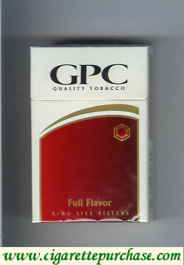 GPC Quality Tabacco Full Flavor King Size Filters Cigarettes hard box