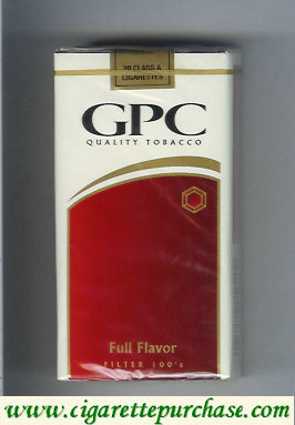 GPC Quality Tabacco Full Flavor Filter 100s Cigarettes soft box