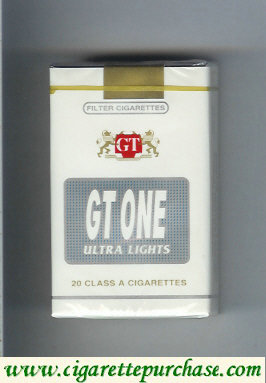 GT One Ultra Lights Filter cigarettes soft box