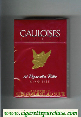 Gauloises Filtre King Size red cigarettes hard box