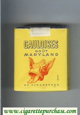 Gauloises Gout Maryland yellow cigarettes soft box