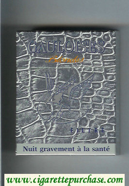 Gauloises Blondes Filtre grey 25s cigarettes hard box