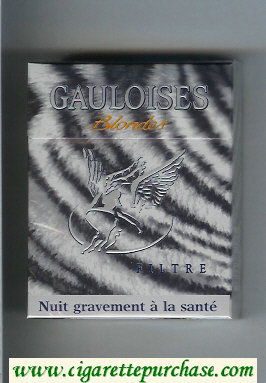 Gauloises Blondes cigarettes Filtre 25s grey hard box