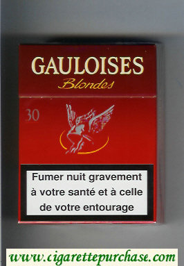 Gauloises Blondes 30s red Cigarettes hard box