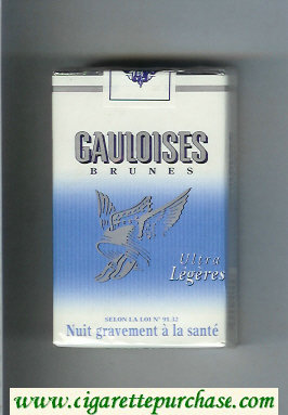 Gauloises Brunes Ultra Legeres cigarettes soft box