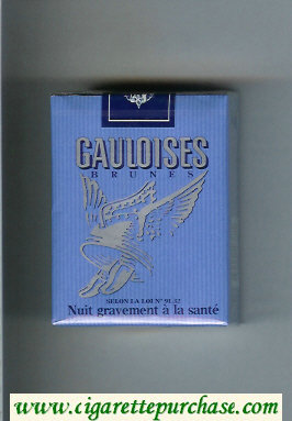 Gauloises Brunes cigarettes soft box