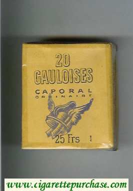 Gauloises Caporal Ordinaire white cigarettes soft box