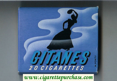 Gitanes cigarettes wide flat hard box