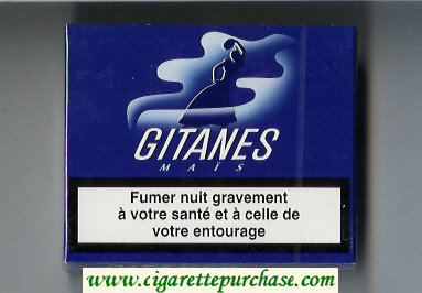 Gitanes Mais cigarettes wide flat hard box
