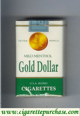 Gold Dollar Mild Menthol cigarettes soft box
