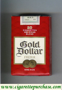 Gold Dollar 20 Cigaretten American Blend Filter red and white cigarettes soft box