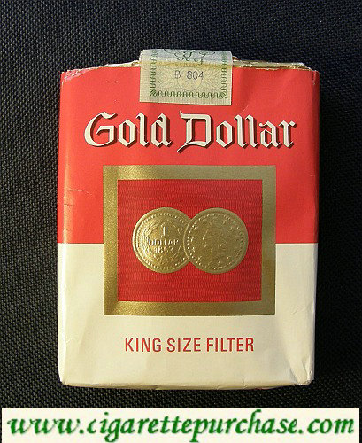 Gold Dollar King Size Filter red and white 25s cigarettes soft box