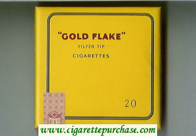 Gold Flake cigarettes wide flat hard box