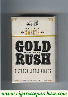 Gold Rush Original Sweets Filtered Little Cigars cigarettes hard box
