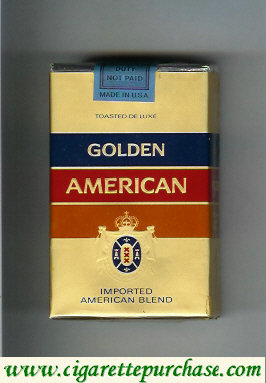 Golden American cigarettes soft box