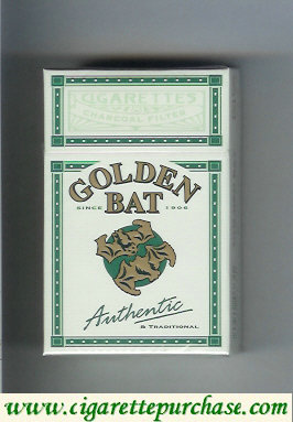 Golden Bat Authentic white cigarettes hard box