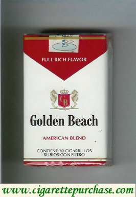 Golden Beach American Blend Full Rich Flavor cigarettes soft box