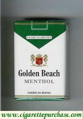 Golden Beach American Blend Menthol cigarettes soft box