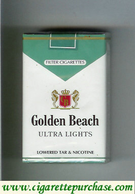 Golden Beach Ultra Lights Filter cigarettes soft box