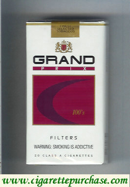 Grand Prix 100s Filters cigarettes soft box