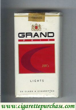 Grand Prix 100s Lights cigarettes soft box