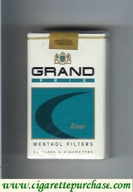 Grand Prix Kings Menthol Filters cigarettes soft box