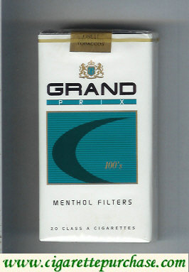 Grand Prix 100s Menthol Filters cigarettes soft box