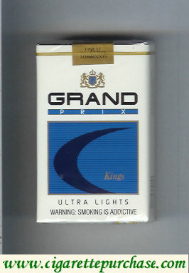 Grand Prix Kings Ultra Lights cigarettes soft box