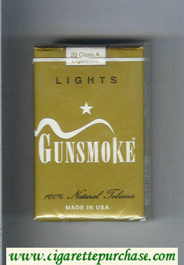 Gunsmoke Lights cigarettes soft box