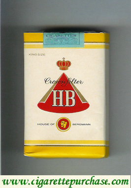 HB Crown Filter House of Bergmann cigarettes soft box