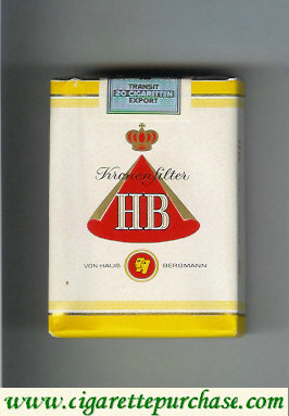 HB Kronen Filter cigarettes soft box