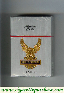 Harley-Davidson Lights cigarettes hard box