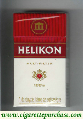 Helikon Multifilter 100s white and red cigarettes hard box