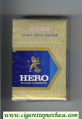 Hero cigarettes hard box