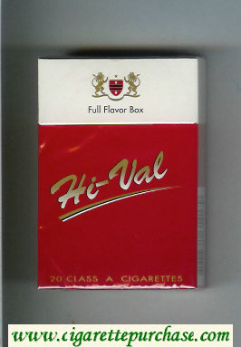 Hi-Val Full Flavor Box cigarettes hard box
