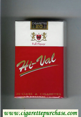 Hi-Val Full Flavor cigarettes soft box