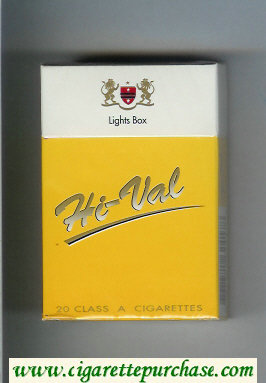Hi-Val Lights Box cigarettes hard box