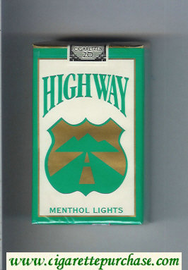 Highway Menthol Lights cigarettes soft box