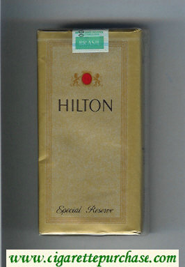 Hilton Special Reserve 100s cigarettes soft box