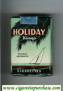 Holiday Kings Mildly Aromatic cigarettes soft box