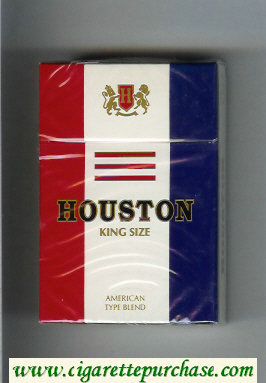 Houston King Size American Type Blend cigarettes hard box