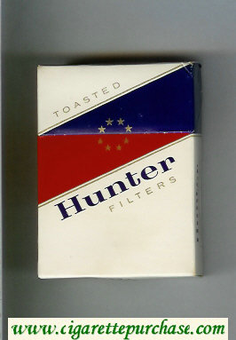 Hunter Toasted Filters Cigarettes hard box