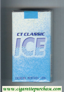 Ice CT Classic Extreme Menthol 100s cigarettes soft box