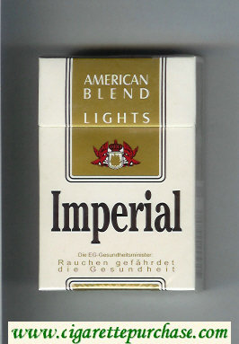 Imperial American Blend Lights cigarettes hard box