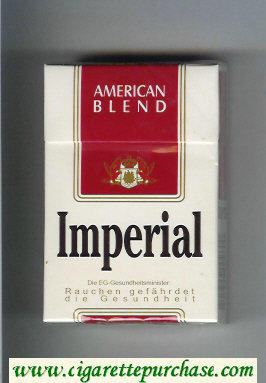 Imperial American Blend cigarettes hard box