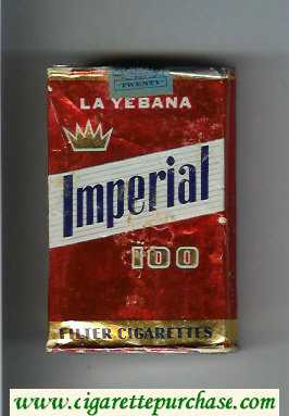Imperial La Yebana 100 Filter cigarettes soft box