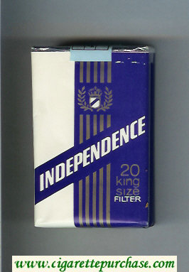 Independence 20 King Size Filter cigarettes soft box